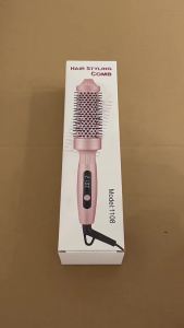 2026 Hot Sale [ Shipped from China ] Curling Comb LCD LCD Curling iron that doesnt damage hair roller comb electric heating straightening comb dual-use straightener and curler B3