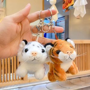 CIRCUIT Children Gift Cute Bag Hanging Ornament Cartoon Doll Stuffed Animals Chinese Zodiac Tiger Car Plush Keyring Tiger Plush Keychain Plush Pendant Stuffed Toys