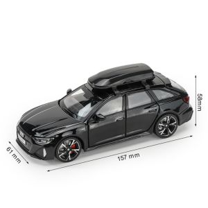 SUN ME 7 Doors Opened Audi RS6 Toy Car Model 1:32 Alloy Audi Alloy Car Model Car Ornament Diecast Audi RS6 Pull Back Car Toy Festival Gift