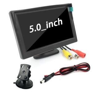 5 in Car LCD Monitor Waterproof LED IR Night Vision Reverse Reverse Parking Backup-Camera Rear View Kit High Definition
