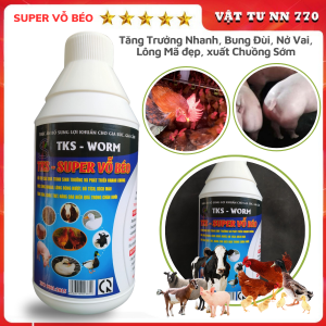 SUPER VỖ BÉO Gia Súc Gia Cầm Tăng Trưởng Nhanh Đẹp Mã - Chai 1 lít