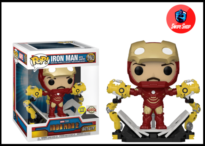 iron man Pop - Marvel Deluxe - Iron Man 2 - Iron Man Whith