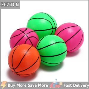 [COD] SHZTGM ลูกบาสเก็ตบอลเป่าลม12ซม. ลูกบอลชายหาดสำหรับเด็กเล่นกีฬาสุ่มสี