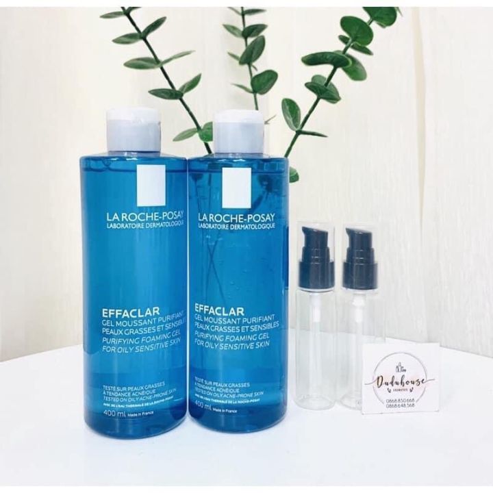 Sữa rửa mặt cho da dầu, mụn La Roche-Posay Effaclar purifying foaming gel cleanser 400ml ( Full/Mini/Chiết )