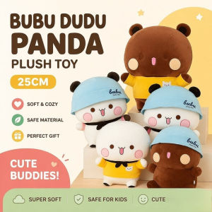 Bubu Dudu Panda Plush Toy Soft Stuffed Doll Cute Emoji Pillow Gift Kids Adults Decor