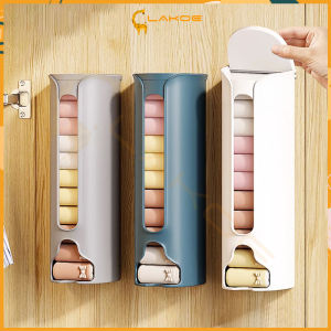 กล่องเก็บถุงเท้า แบบติดผนัง กล่องเก็บขยะห้องครัว/ถุงพลาสติกเก็บ/กล่องเก็บของ ที่ใส่เกงใน กล่องเก็บถุงเท้า