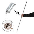 110CM Magic Stick Metal Stainless Steel Appearing Cane Elastic Rod Prop Extendable Magic Prop Pocket Retractable Wand. 