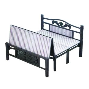 เตียงพับเก็บได้ ขาเหล็ก แข็งแรง เตียงเหล็กเตียงเดี่ยว เตียงคู่แบบพกพา ประหยัดพื้นที่ นอนหลับสบายได้ทุกวัย