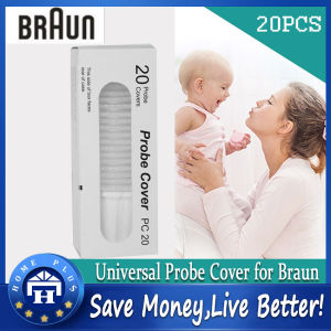 【Local delivery】 20PCS For Braun Thermoscan Ear Thermometer Disposable Lens Filters Covers 2021 Braun Universal Earmuffs Baby Care Ear Syringe Earmuffs