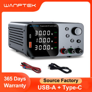 Wanptek DC Laboratory Power Supply 30V 10A Encoder Adjustment Voltage Regulator Bench Switching Power Supply Adjustable US plug
