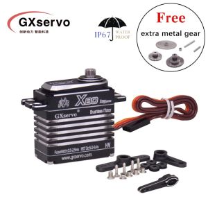2026 Brushless Digital Servo 50kg 80kg HV Large Torque Steel Metal Gear Waterproof IPX8 Motor For RC Car Xmaxx Crawler Robot Parts