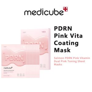 Mặt nạ dưỡng sáng da Dual Pink Toning 10 miếng/hộp Medicube PDRN Pink Vita Coating Mask 10ea bundle