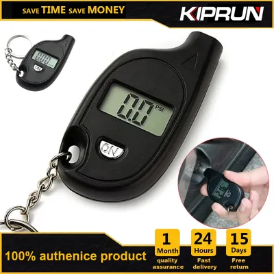 KIPRUN Tire Gauge Mini Portable Keychain Tire Tyre Wheel Air Pressure Gauge Tester Digital LCD Display Tire Pressure Monitor Tool