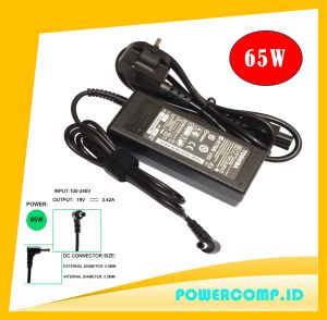 Charger Laptop Toshiba Satellite C600 C600 C640 C640 C800 L745 19V 3.42A 65W
