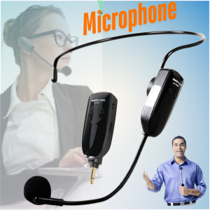COD TaffSTUDIO Microphone Wireless Clip On Jarak Jauh Untuk Imam Masjid 2.4GHz HX W021