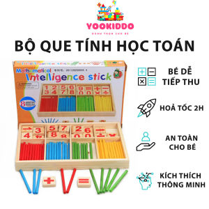 Bộ Que Tính Học Toán Đếm Số Bằng Gỗ YOOKIDDO - Bảng Tính Giúp Bé Học Toán Đồ Chơi Học Toán Thông Minh Cho Trẻ