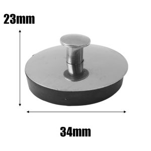 3Pcs Kitchen Sink Plug Leakproof Stopper Stainless Steel Rubber Bathtub Sink Floor Drain Plug Kitchen Bathroom Washbasin Drain Cover