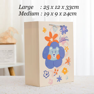 Paper Bag Stoberi Flowers | Goodie Bag | Tas Souvenir | Tas Ulang Tahun