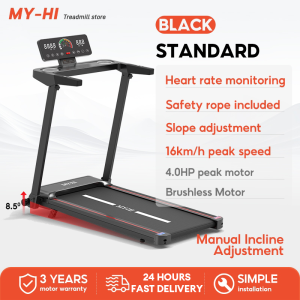 Electric treadmill Tilt Angle Adjustment Music Heart Rate Detection App Massager Q8