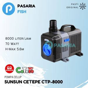 SUNSUN CETEPE CTP8000/CTP 8000 Liter per jam Pompa Celup Rendah Daya 70watt