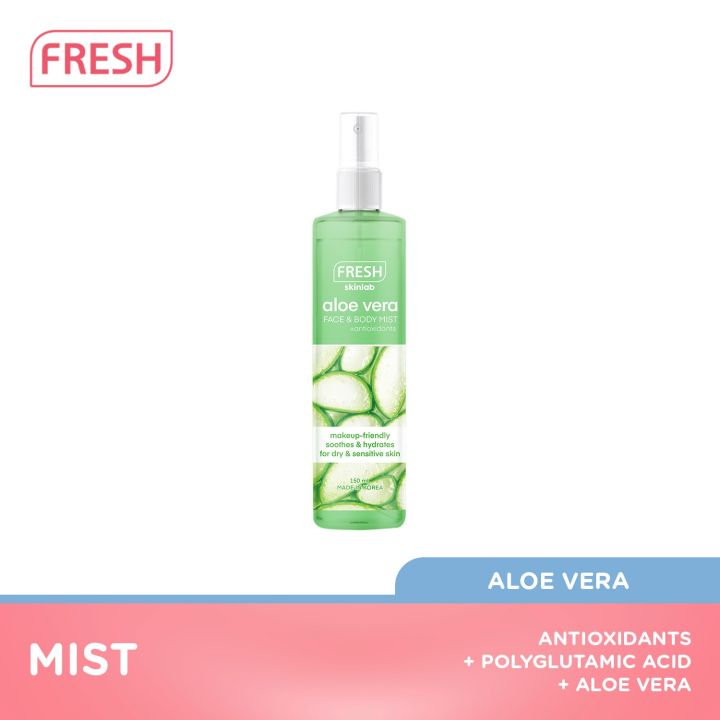 Fresh Skinlab Aloe Vera Face & Body Mist (150ml) - Makeup Spray, Face ...