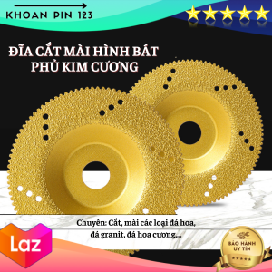 Đĩa cắt mài hình bát phủ kim cương chuyên dụng cắt đá hoa gạch men đá hoa cương đường kính 100mm