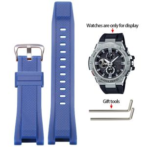 Resin Strap Accessories Are Auitable For Casio g-shock g-steel GST-B100 GST-S300 GST-S110 GST-S100 Mens Sports Waterproof Strap