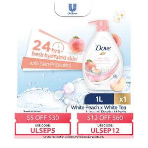 Dove White Peach X White Tea Body Wash 1L