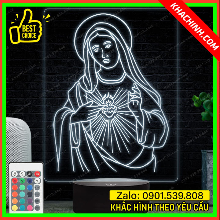 Tranh dán tường 3d hình Chúa Jesus, Hình Đức Mẹ Maria | Shopee Việt Nam
