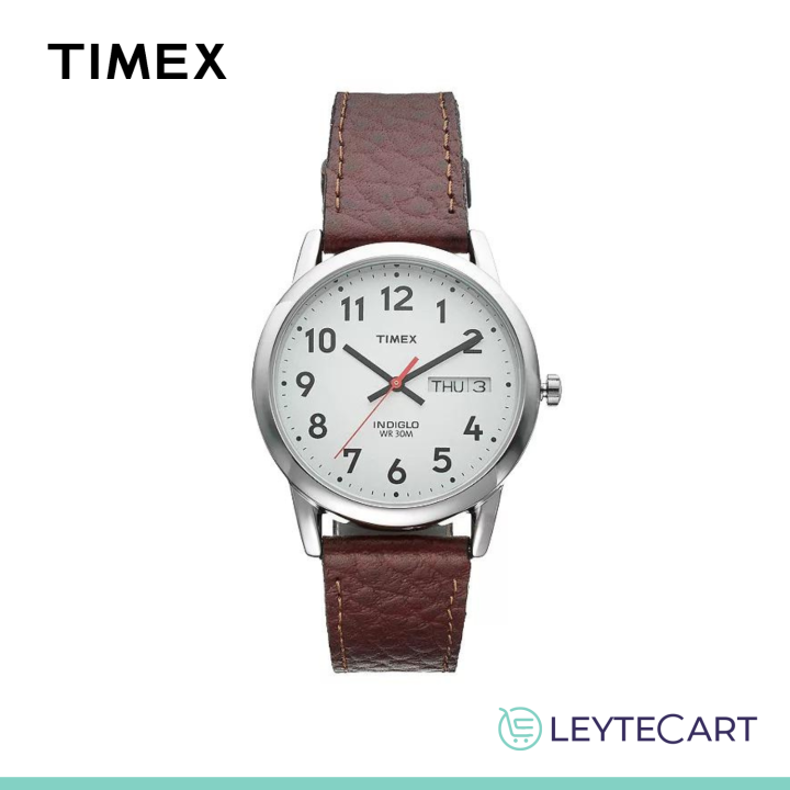 Timex Men s Easy Reader Leather Watch T20041JT Lazada PH