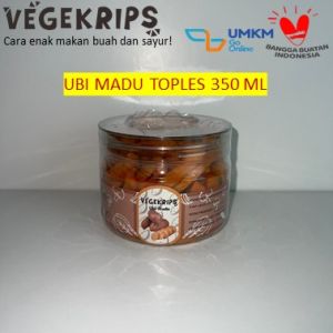 Keripik Ubi Madu 350 mL Toples VEGEKRIPS