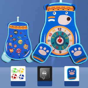 Đồ Chơi Bảng Phi Tiêu Ném Bóng Dính Velcro Hình Gấu Thổ Dân Cực Đáng Yêu