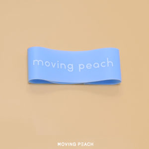 Moving Peach Customized elastic band Yoga strap Resistance band TPE Portable 4 levels Great Support Stretching session Workout 1pc