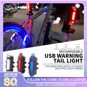Bike Tail Light Rechargeable Waterproof Blinker Light for MTB Back Light for Bike Rear Signal Light