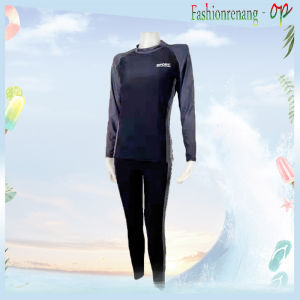 31603 Baju renang wanita/Baju renang dewasa/Dua Piece Fashion dewasa Baju Renang Lengan Panjang Pakaian Selam