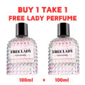 【BUY 1 TAKE 1】100ML Free Lady Perfume Freelady Long Lasting Pour Homme Charming Perfume For Woman Body Mist Fragrance. 