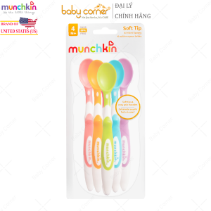 Bộ Thìa Mềm MUNCHKIN 6 Cái Cho Bé Từ 3 Tháng Tuổi