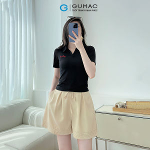 Áo Polo thêu chữ thời trang GUMAC LPLE1028