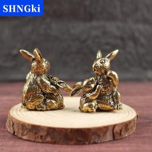 [COD] 🔥🔥🔥SHNGki Dễ thương cổ điển-phong cách thỏ Brass bức tượng thỏ bức tượng Phong Thủy Cảnh quan nhà bàn văn phòng kệ trang trí phục sinh trang trí