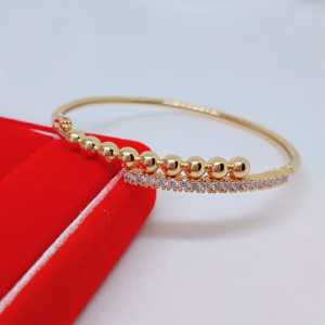 Gelang Tangan BangleWanita Aksesoris Fashion Awet Tahan Lama Anti Karat Cocok Untuk Harian G4-5D