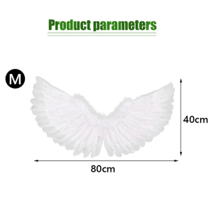 Angel Feather Wings Halloween Cosplay Costumes Props Party Decor for Birthday Christmas Accessories