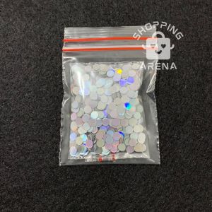Glitter Hologram BULAT Kemasan 3gr Gliter Berbentuk Holo Shape Bentuk Lingkaran Taburan Hiasan Resin Nail Art Kuku Make Up Body Painting Sparkle Sparkling Springkle Berkilau Mengkilap Tempelan DIY Manik Kutek Shape Shaped Recine Shopping Arena Malang