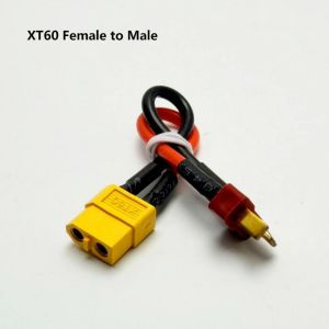 BESTOURO XT60 Bộ nối dài hình chữ T 2 kiểu dáng 10CM Đầu nối dây silicon 14AWG  Đực/Cái sang Cái/Đực Phích cắm cáp Dành cho máy bay điều khiển từ xa sử dụng pin Lipo.