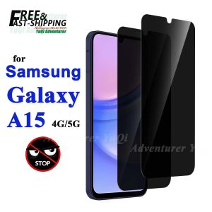 Anti Spy Screen Protector For Galaxy A15 4G 5G Samsung Tempered Glass Privacy Peep Scratch 9H Case Friendly High Aluminum2026