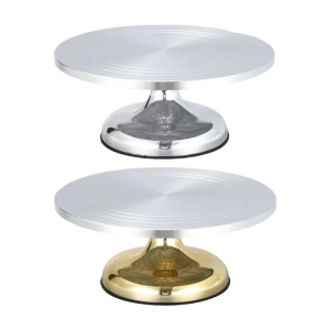 Revolving Cake Stand Professional Aluminum Alloy Turntable for Cupcakes Pastries Decorations Home Baking Tool