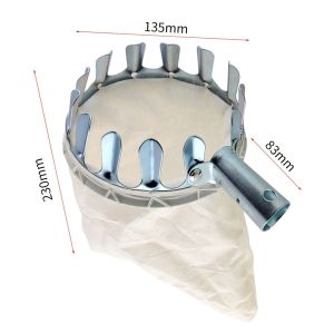 Dụng cụ hái trái cây đầu vợt hái trái cây tiện lợi bằng kim loại kèm túi vải