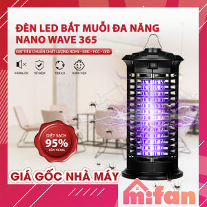 Đèn Bắt Muỗi Cao Cấp MIFAN -  Bóng Led 20W Ánh Sáng Tím 365 Nano Wave Thu Hút Côn Trùng - BH 12 Tháng