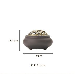 Ceramic Incense Burner Sandalwood Incense Stick Holder Agarwood Incense Sticks Insense Burner 紫砂香炉 盘香炉 线香炉 熏香炉 陶瓷香爐 家居熏香