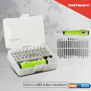 Taffware Obeng Set 32 in 1 Magnetic Screwdrivers Tool for Smartphone - 7089C