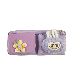 LABUBU Pen bag Elementary school simple style cartoon stationery bag Labubu stationery bag Student gift pen bag